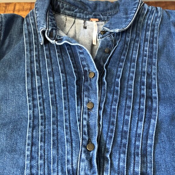Free People Baby Blues Denim Tunic - Picture 6 of 16